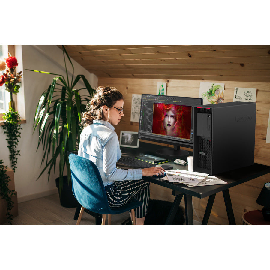 Lenovo ThinkStation P620 30E0012RCA Workstation - 1 x AMD Ryzen Threadripper PRO Dodeca-core (12 Core) 3945WX 4 GHz - 32 GB DDR4 SDRAM RAM - 1 TB SSD - Tower 30E0012RCA