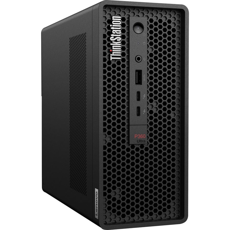 Lenovo ThinkStation P360 Ultra 30G1000PUS Workstation - 1 x Intel Core i5 Hexa-core (6 Core) i5-12600 12th Gen 3.30 GHz - 32 GB DDR5 SDRAM RAM - 1 TB SSD - Ultra Small 30G1000PUS