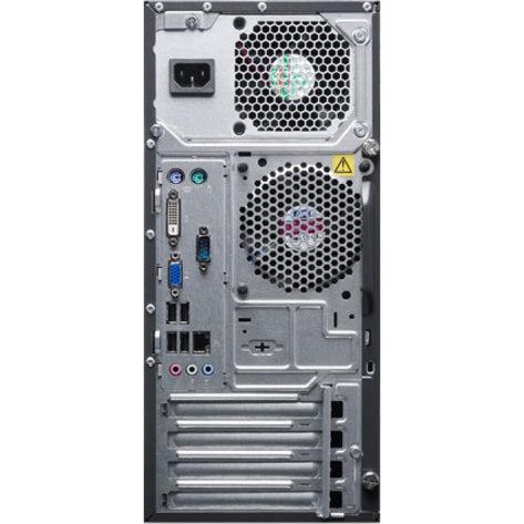 Ordinateur de bureau Lenovo ThinkCentre M72e 3597G2U - Intel Pentium G2120 3,10 GHz - 4 Go RAM DDR3 SDRAM - Disque dur 500 Go - Tour - Noir professionnel 3597G2U