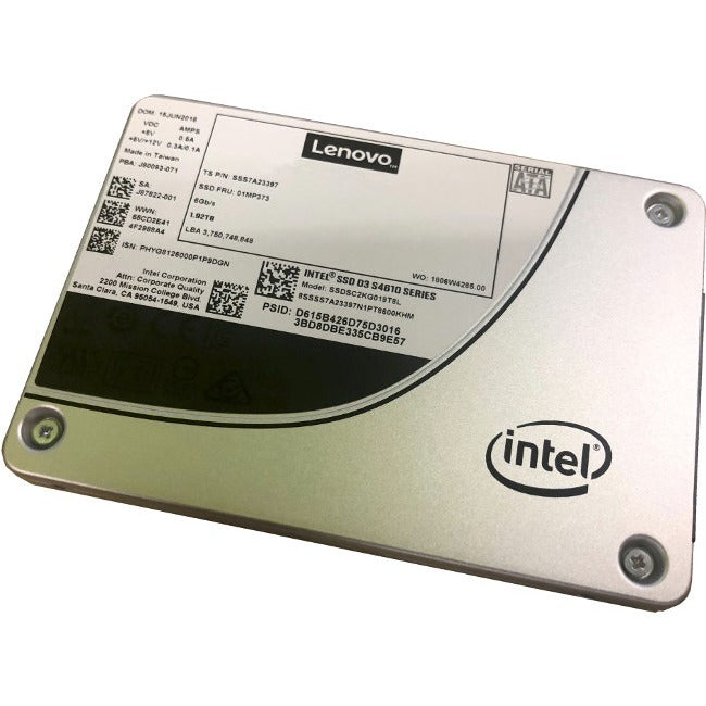 Disque SSD Lenovo D3-S4610 3,84 To - 2,5" interne - SATA (SATA/600) - Utilisation mixte 4XB7A13637