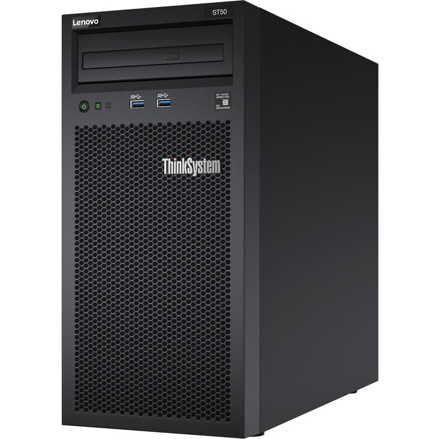 Lenovo ThinkSystem ST50 7Y48A02NNA 4U Tower Server - 1 x Intel Xeon E-2276G 3.80 GHz - 8 GB RAM - Serial ATA/600 Controller 7Y48A02NNA