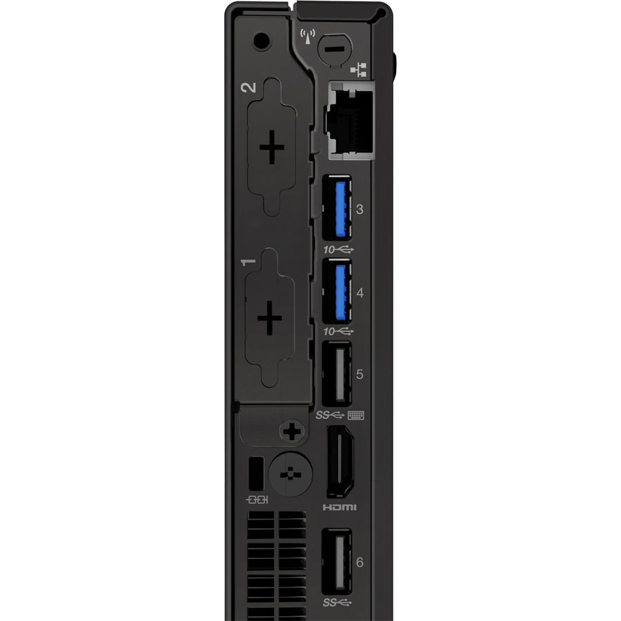 Ordinateur de bureau Lenovo ThinkCentre M720q 10T70054US - Intel Core i3 8e génération i3-8100T 3,10 GHz - 4 Go de RAM DDR4 SDRAM - Disque dur 500 Go - Minuscule - Noir corbeau 10T70054US