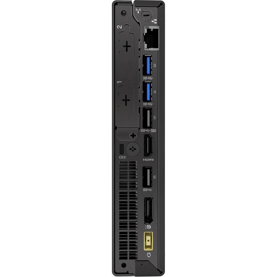 Ordinateur de bureau Lenovo ThinkCentre M720q 10T70054US - Intel Core i3 8e génération i3-8100T 3,10 GHz - 4 Go de RAM DDR4 SDRAM - Disque dur 500 Go - Minuscule - Noir corbeau 10T70054US