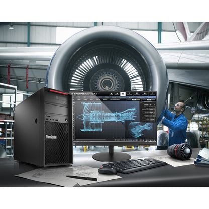 Lenovo ThinkStation P520c 30BX00JGCA Workstation - 1 x Intel Xeon Quad-core (4 Core) W-2223 3.60 GHz - 16 GB DDR4 SDRAM RAM - 512 GB SSD - Tower 30BX00JGCA