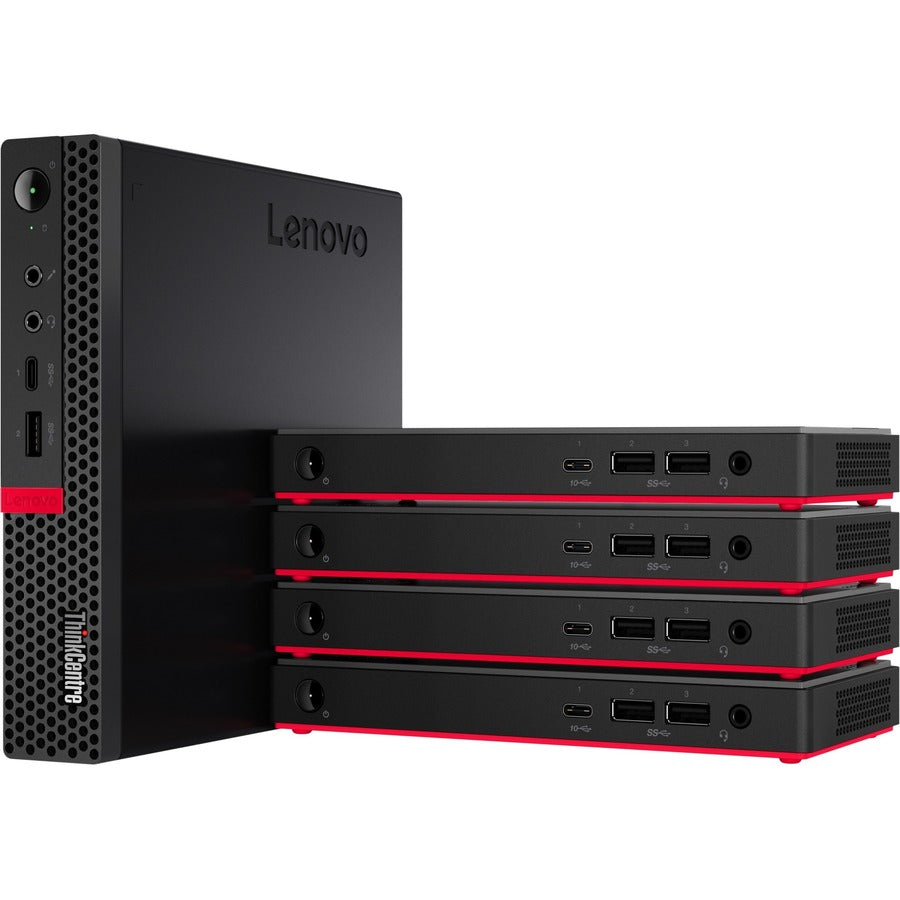 Ordinateur de bureau Lenovo ThinkCentre M90n-1 11AM001RUS - Intel Core i3 8e génération i3-8145U Dual-core (2 cœurs) 2,10 GHz - 4 Go de RAM DDR4 SDRAM - 128 Go NVMe M.2 PCI Express PCI Express NVMe 3.0 x2 SSD - Nano - Noir 11AM001RUS
