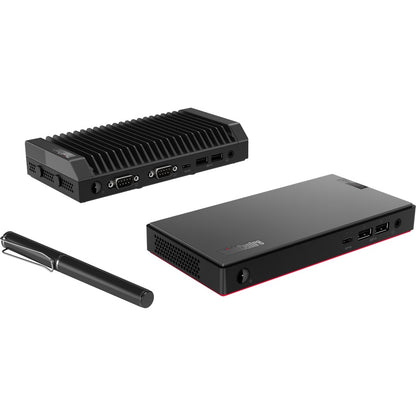 Ordinateur de bureau Lenovo ThinkCentre M90n-1 11AM001RUS - Intel Core i3 8e génération i3-8145U Dual-core (2 cœurs) 2,10 GHz - 4 Go de RAM DDR4 SDRAM - 128 Go NVMe M.2 PCI Express PCI Express NVMe 3.0 x2 SSD - Nano - Noir 11AM001RUS