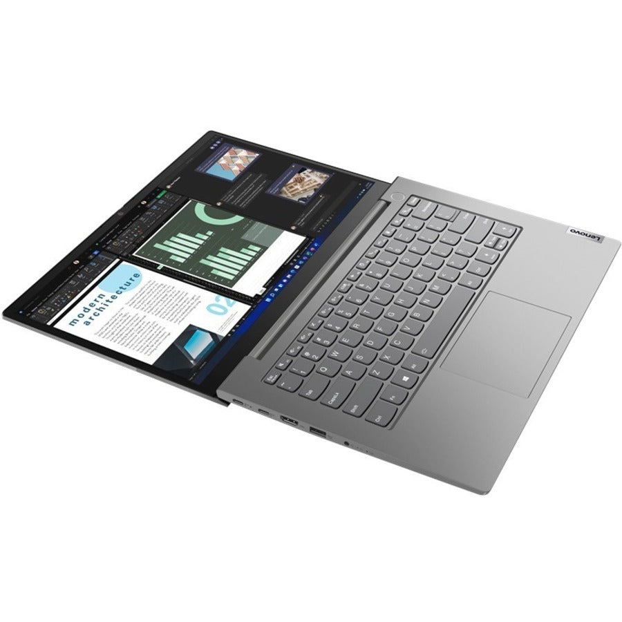Ordinateur portable Lenovo ThinkBook 14 G4 ABA 21DK000RCA 14" à écran tactile - Full HD - 1920 x 1080 - AMD Ryzen 5 5625U Hexa-core (6 Core) 2,30 GHz - 16 Go de RAM totale - 8 Go de mémoire embarquée - 256 Go de SSD - Gris minéral 21DK000RCA