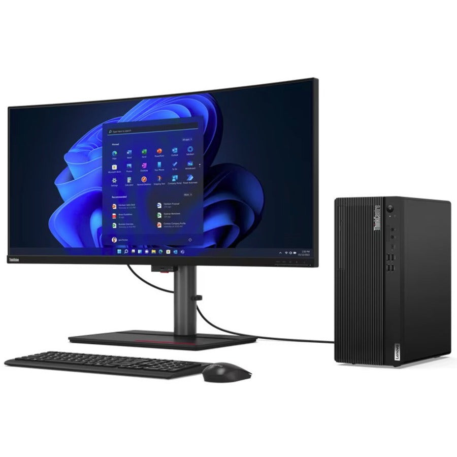 Ordinateur de bureau Lenovo ThinkCentre M80t Gen 3 11TE000ACA - Intel Core i5 12e génération i5-12500 Hexa-core (6 cœurs) 3 GHz - 8 Go de RAM DDR5 SDRAM - 256 Go de SSD M.2 PCI Express NVMe 4.0 - Tour - Noir corbeau 11TE000ACA