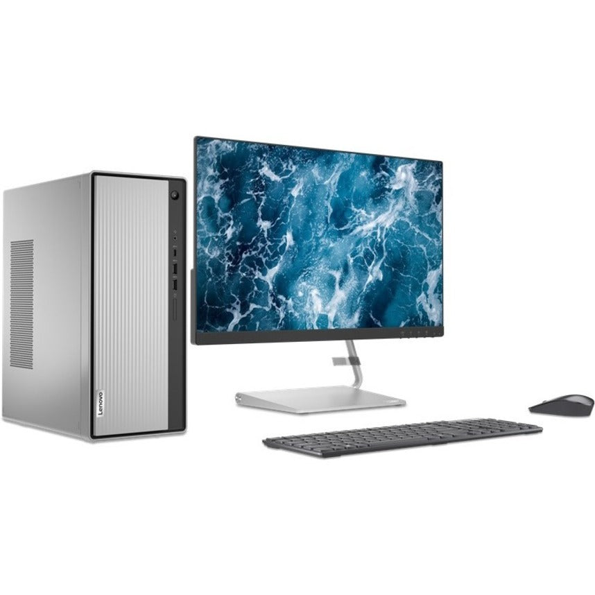 Ordinateur de bureau Lenovo IdeaCentre 5 14IMB05 90NA009AFZ - Intel Core i7 10e génération i7-10700 Octa-core (8 cœurs) 2,90 GHz - 16 Go RAM DDR4 SDRAM - 512 Go SSD PCI Express - Tour - Gris minéral 90NA009AFZ
