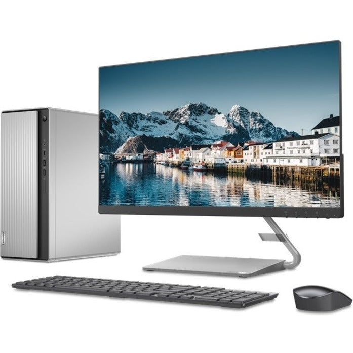 Ordinateur de bureau Lenovo IdeaCentre 5 14IMB05 90NA009AFZ - Intel Core i7 10e génération i7-10700 Octa-core (8 cœurs) 2,90 GHz - 16 Go RAM DDR4 SDRAM - 512 Go SSD PCI Express - Tour - Gris minéral 90NA009AFZ
