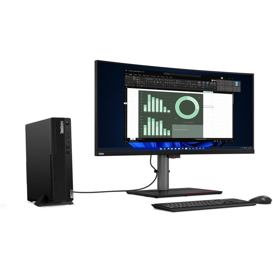 Ordinateur de bureau Lenovo ThinkCentre M80s Gen 3 11TG000HCA - Intel Core i5 12e génération i5-12500 Hexa-core (6 cœurs) 3 GHz - 8 Go de RAM DDR5 SDRAM - 512 Go NVMe M.2 PCI Express PCI Express NVMe 4.0 x4 SSD - Petit facteur de forme - Noir 11TG000HCA