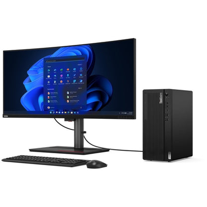 Ordinateur de bureau Lenovo ThinkCentre M80t Gen 3 11TE0000CA - Intel Core i5 12e génération i5-12500 Hexa-core (6 cœurs) 3 GHz - 16 Go RAM DDR5 SDRAM - 256 Go NVMe M.2 PCI Express PCI Express NVMe 4.0 x4 SSD - Tour - Noir 11TE0000CA