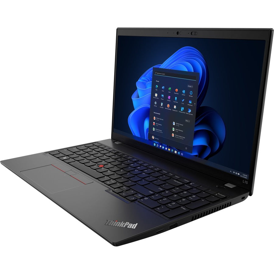 Ordinateur portable Lenovo ThinkPad L15 Gen 3 21C30095US 15,6" - Full HD - 1920 x 1080 - Intel Core i7 12e génération i7-1255U Deca-core (10 cœurs) 1,70 GHz - 16 Go de RAM totale - 256 Go SSD - Thunder Black 21C30095US