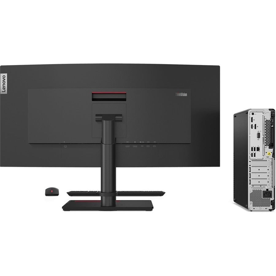 Ordinateur de bureau Lenovo ThinkCentre M75s Gen 2 11R8002WUS - AMD Ryzen 3 PRO 5350G Quad-core (4 Core) 4 GHz - 8 Go RAM DDR4 SDRAM - 256 Go SSD M.2 PCI Express NVMe 4.0 x4 - Petit facteur de forme - Noir 11R8002WUS