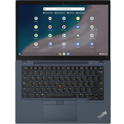 Lenovo ThinkPad C14 Gen 1 21C9000JCZ LTE, UMTS, Chromebook 14" UMTS - Full HD - 1920 x 1080 - Intel Core i5 12e génération i5-1245U Deca-core (10 cœurs) 3,30 GHz - 8 Go de RAM totale - SSD 256 Go - Bleu abysse 21C9000JCZ
