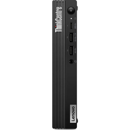Ordinateur de bureau Lenovo ThinkCentre M70q Gen 3 11T3000NUS - Intel Core i3 12e génération i3-12100T Quad-core (4 cœurs) 2,20 GHz - 8 Go de RAM DDR4 SDRAM - 256 Go NVMe M.2 PCI Express PCI Express NVMe 4.0 SSD - Minuscule - Noir 11T3000NUS