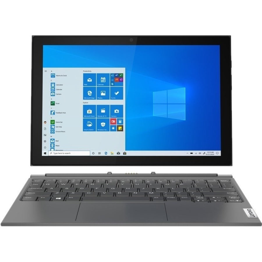 Lenovo IdeaPad Duet 3 10IGL05 82AT00LLUS Ordinateur portable 2 en 1 à écran tactile détachable de 10,3 pouces - WUXGA - 1920 x 1200 - Intel Celeron N4020 Dual-core (2 cœurs) 1,10 GHz - 4 Go de RAM totale - 64 Go de mémoire flash - Gris graphite 82AT00LLUS