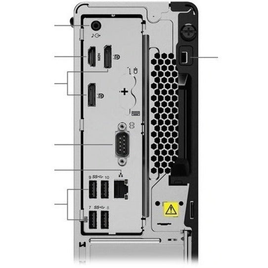 Ordinateur de bureau Lenovo ThinkCentre M80s 11CU003SUS - Intel Core i7 10e génération i7-10700 Octa-core (8 cœurs) 2,90 GHz - 16 Go de RAM DDR4 SDRAM - 512 Go de SSD M.2 PCI Express NVMe 3.0 x4 - Petit facteur de forme - Noir 11CU003SUS