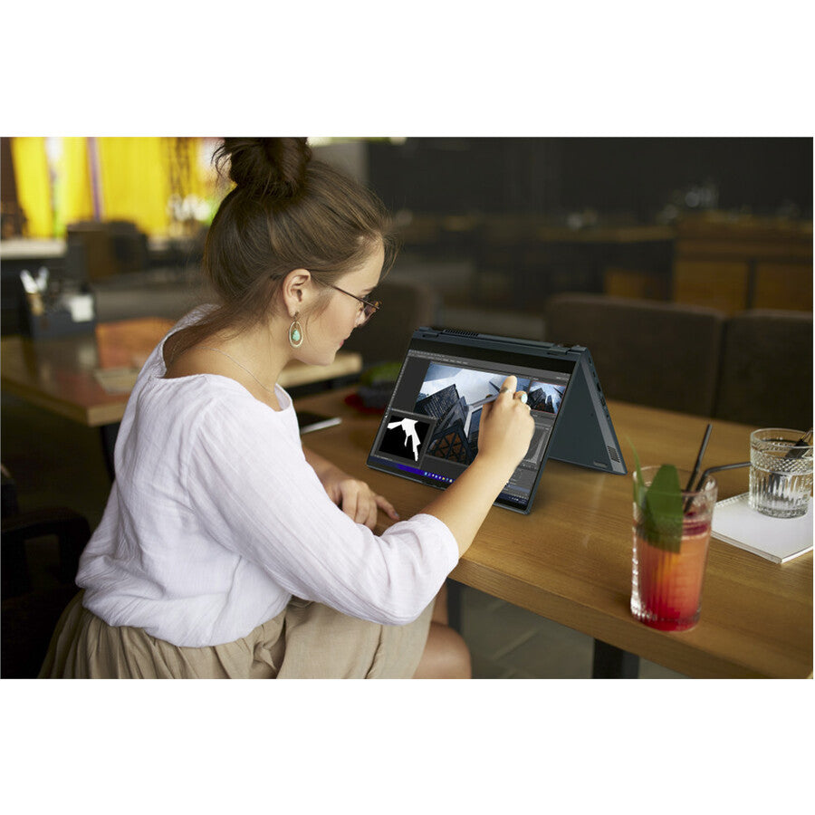 Lenovo ThinkBook 14s Yoga G2 IAP 21DM003QUS 14" Touchscreen Notebook - Full HD - 1920 x 1080 - Intel Core i5 12th Gen i5-1235U Deca-core (10 Core) - 16 GB Total RAM - 8 GB On-board Memory - 256 GB SSD - Mineral Gray 21DM003QUS