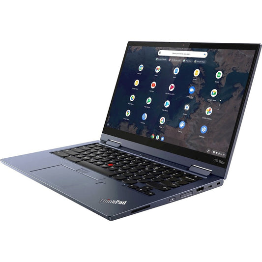 Lenovo ThinkPad C13 Yoga Gen 1 20UX001SUS Chromebook convertible 2 en 1 à écran tactile 13,3" - Full HD - 1920 x 1080 - AMD Ryzen 7 3700C Quad-core (4 Core) 2,30 GHz - 16 Go de RAM totale - 256 Go de SSD - Bleu abysse 20UX001SUS