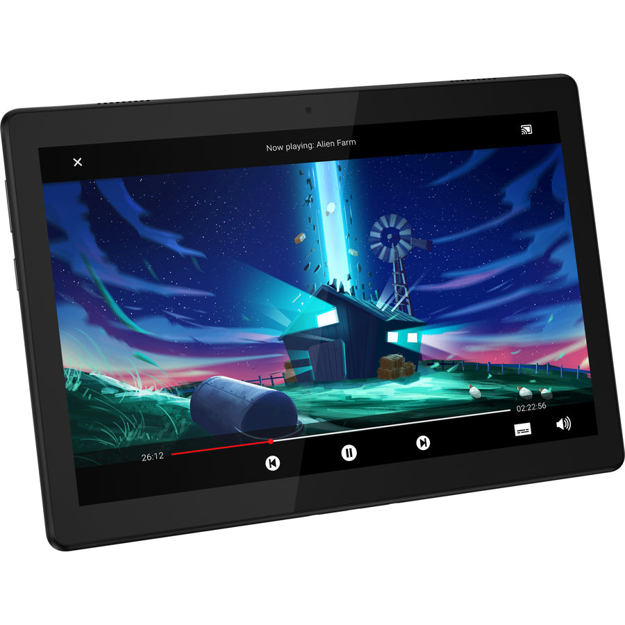 Tablette Lenovo Tab M10 TB-X505F - 10,1" - Cortex A53 Quad-core (4 Core) 2 GHz - 2 Go RAM - 16 Go Stockage - Android 9.0 Pie - Noir Ardoise ZA4G0000US