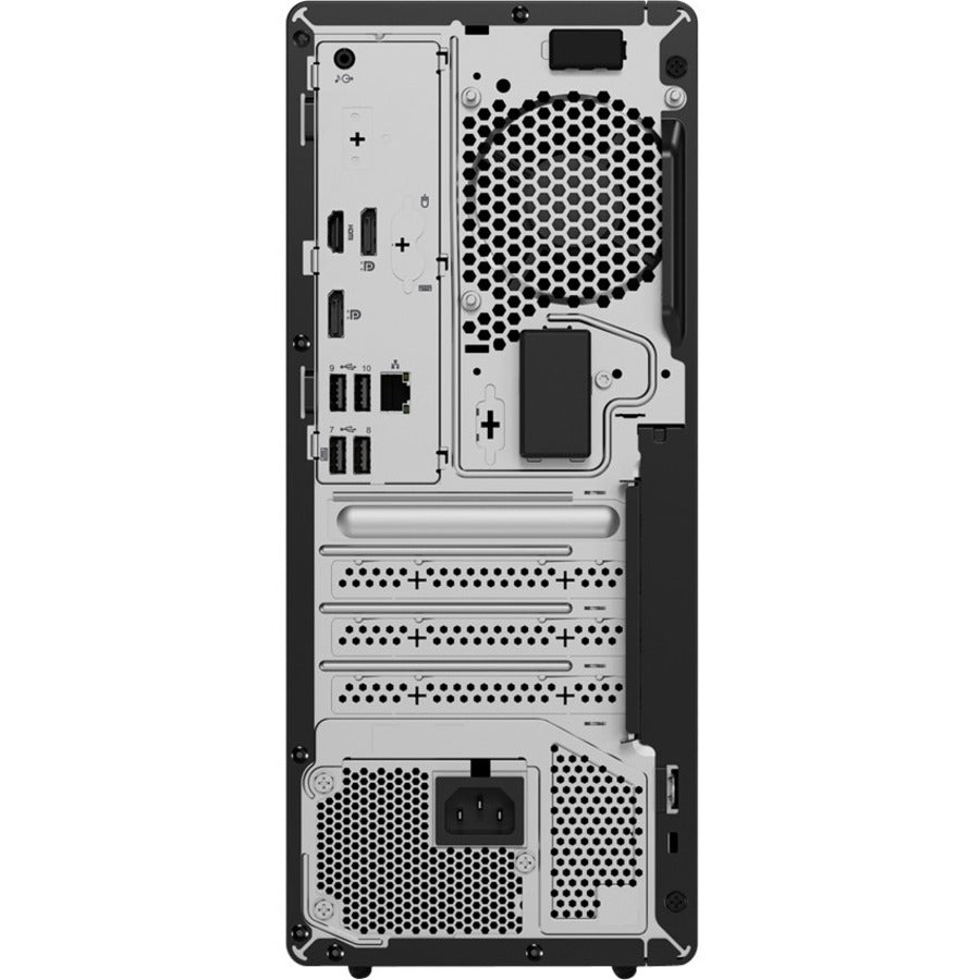 Ordinateur de bureau Lenovo ThinkCentre M70t Gen 3 11T6002PUS - Intel Core i3 12e génération i3-12100 Quad-core (4 cœurs) 3,30 GHz - 8 Go de RAM DDR4 SDRAM - 128 Go NVMe M.2 PCI Express PCI Express NVMe 3.0 x4 SSD - Tour - Noir 11T6002PUS