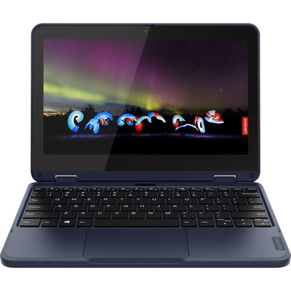 Ordinateur portable convertible 2 en 1 à écran tactile Lenovo 500w Gen 3 82J3001AUS 11,6" - HD - 1366 x 768 - Intel Celeron N5100 Quad-core (4 Core) 1,10 GHz - 4 Go de RAM totale - 4 Go de mémoire embarquée - 128 Go de SSD - Bleu abysse 82J3001AUS