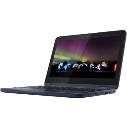 Ordinateur portable convertible 2 en 1 à écran tactile Lenovo 500w Gen 3 82J3001AUS 11,6" - HD - 1366 x 768 - Intel Celeron N5100 Quad-core (4 Core) 1,10 GHz - 4 Go de RAM totale - 4 Go de mémoire embarquée - 128 Go de SSD - Bleu abysse 82J3001AUS