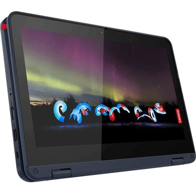 Ordinateur portable convertible 2 en 1 à écran tactile Lenovo 500w Gen 3 82J3001AUS 11,6" - HD - 1366 x 768 - Intel Celeron N5100 Quad-core (4 Core) 1,10 GHz - 4 Go de RAM totale - 4 Go de mémoire embarquée - 128 Go de SSD - Bleu abysse 82J3001AUS