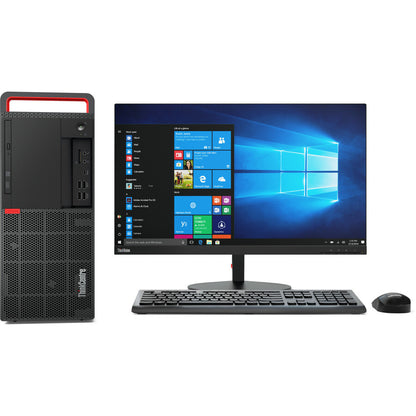 Ordinateur de bureau Lenovo ThinkCentre M920t 10SF000BCA - Intel Core i7 8e génération i7-8700 3,20 GHz - 8 Go RAM DDR4 SDRAM - 256 Go SSD - Tour - Noir corbeau 10SF000BCA