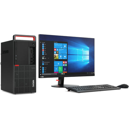 Ordinateur de bureau Lenovo ThinkCentre M920t 10SF000BCA - Intel Core i7 8e génération i7-8700 3,20 GHz - 8 Go RAM DDR4 SDRAM - 256 Go SSD - Tour - Noir corbeau 10SF000BCA