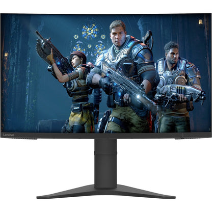 Moniteur LCD de jeu WLED incurvé Full HD 27" Lenovo G27c-10 - 16:9 - Noir corbeau 66A3GCCBUS