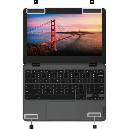 Lenovo 300e Chromebook Gen 3 82J9000LUS LTE, UMTS Chromebook à écran tactile 11,6" - HD - 1366 x 768 - AMD 3015Ce Dual-core (2 cœurs) 1,20 GHz - 4 Go de RAM totale - 32 Go de mémoire flash - Gris 82J9000LUS