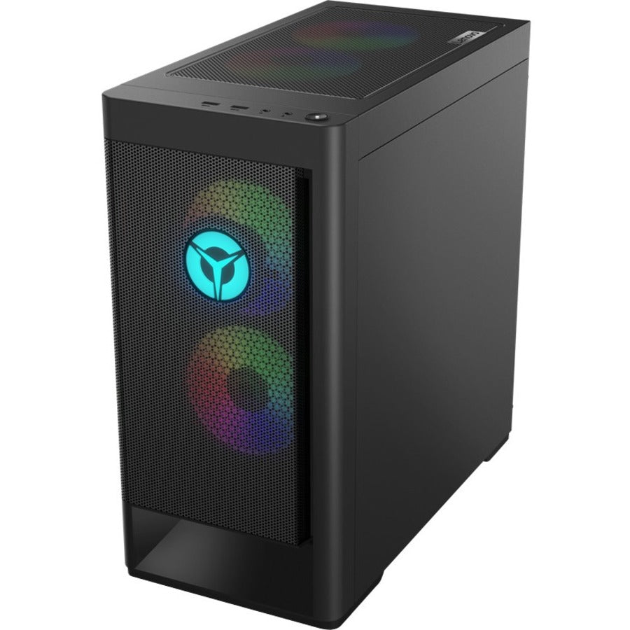 Ordinateur de bureau de jeu Lenovo Legion T5 26IAB7 90SU000AUS - Intel Core i7 12e génération i7-12700 Dodeca-core (12 cœurs) - 32 Go de RAM DDR5 SDRAM - Disque dur 1 To - SSD NVMe M.2 PCI Express PCI Express NVMe 4.0 x4 1 To - Tour - Noir 90SU000AUS