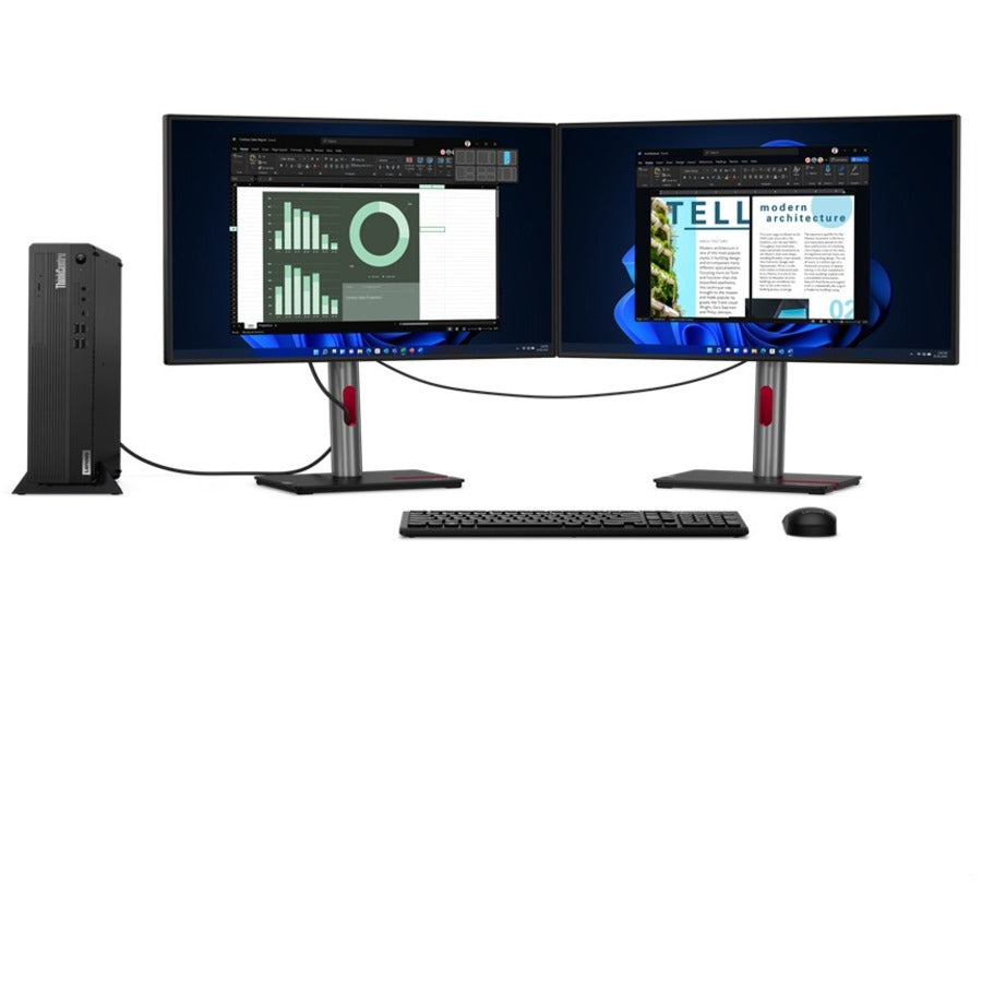 Ordinateur de bureau Lenovo ThinkCentre M80s Gen 3 11TG0008CA - Intel Core i5 12e génération i5-12500 Hexa-core (6 cœurs) 3 GHz - 8 Go de RAM DDR5 SDRAM - 256 Go NVMe M.2 PCI Express PCI Express NVMe 4.0 x4 SSD - Petit facteur de forme - Noir 11TG0008CA