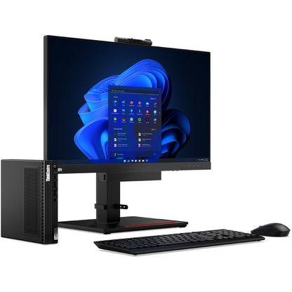 Ordinateur de bureau Lenovo ThinkCentre M90q Gen 3 11U50051US - Intel Core i5 12e génération i5-12500 Hexa-core (6 cœurs) 3 GHz - 16 Go RAM DDR5 SDRAM - 256 Go SSD M.2 PCI Express NVMe 4.0 x4 - Minuscule - Noir 11U50051US