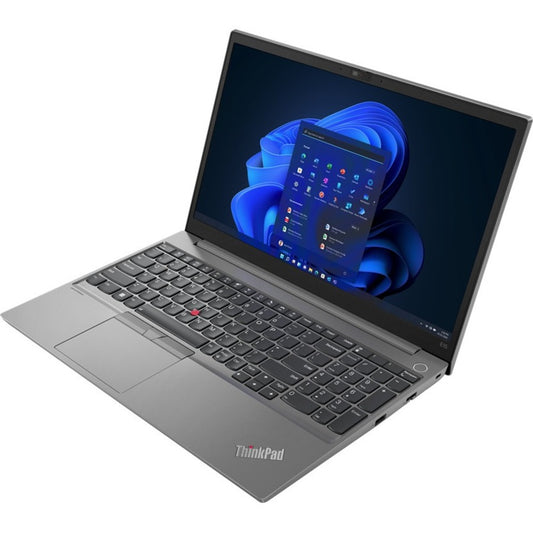 Ordinateur portable Lenovo ThinkPad E15 Gen 4 21E6007BUS 15,6" - Full HD - 1920 x 1080 - Intel Core i5 12e génération i5-1235U Deca-core (10 cœurs) - 8 Go de RAM totale - 8 Go de mémoire embarquée - SSD 256 Go - Mineral Metallic 21E6007BUS