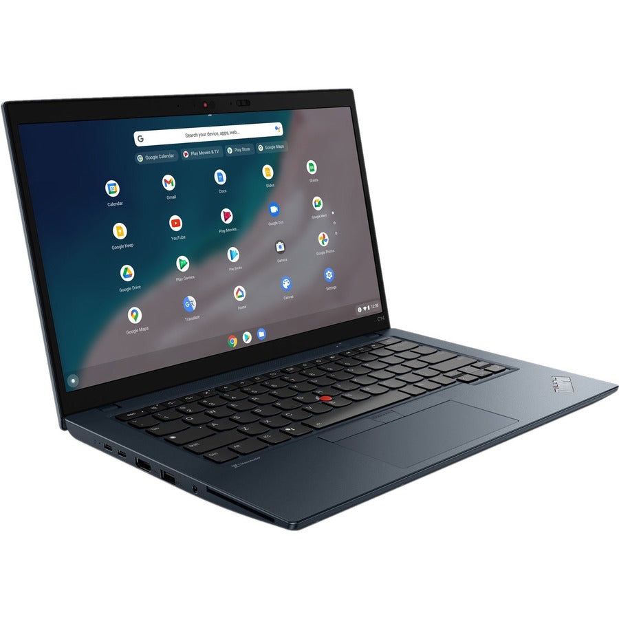 Lenovo ThinkPad C14 Gen 1 21C9000HCZ Chromebook 14" - Full HD - 1920 x 1080 - Intel Core i5 12e génération i5-1245U Deca-core (10 cœurs) 3,30 GHz - 8 Go de RAM totale - SSD 256 Go - Bleu abysse 21C9000HCZ