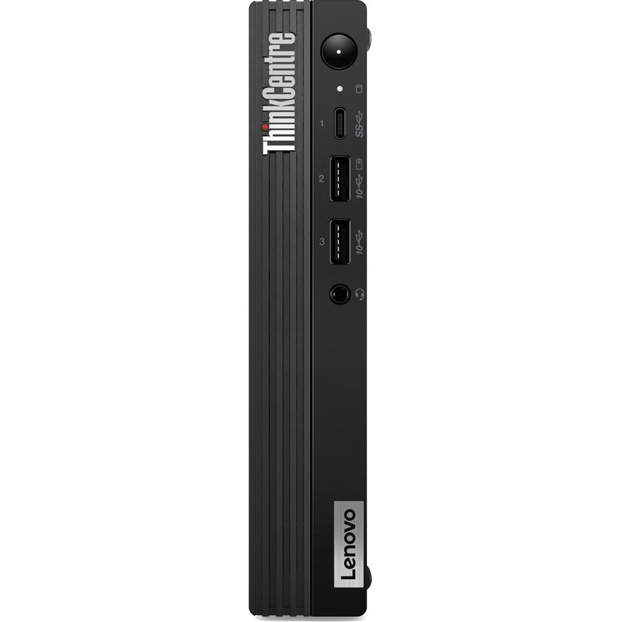 Ordinateur de bureau Lenovo ThinkCentre M70q Gen 3 11T3000EUS - Intel Core i3 12e génération i3-12100T Quad-core (4 cœurs) 2,20 GHz - 8 Go de RAM DDR4 SDRAM - 128 Go NVMe M.2 PCI Express PCI Express NVMe 3.0 SSD - Minuscule - Noir 11T3000EUS