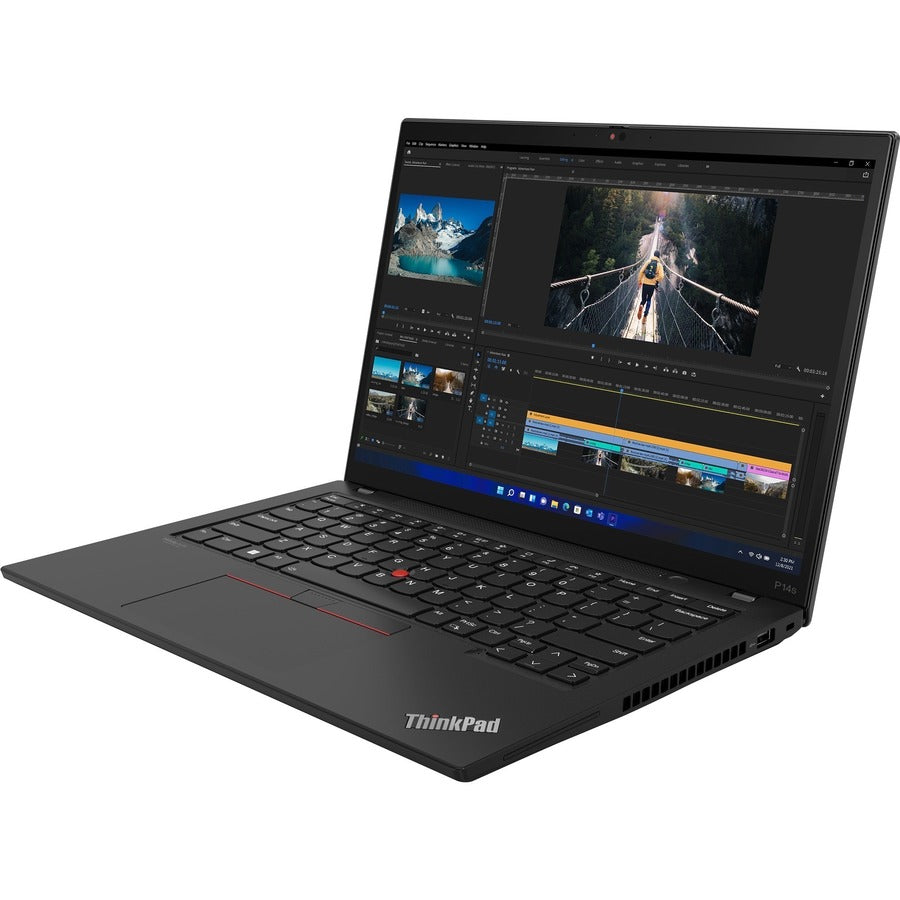 Station de travail mobile à écran tactile Lenovo ThinkPad P14s Gen 3 21AK005FUS 14" - WUXGA - 1920 x 1200 - Intel Core i7 12e génération i7-1280P Tetradeca-core (14 cœurs) - 16 Go de RAM totale - 16 Go de mémoire embarquée - 512 Go SSD - Noir 21AK005FUS
