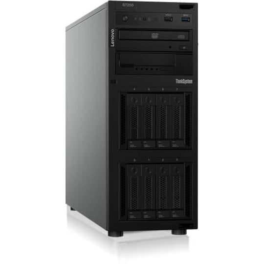 Lenovo ThinkSystem ST250 7Y46A002NA 4U Tower Server - 1 x Intel Xeon E-2174G 3.80 GHz - 8 GB RAM - Serial ATA/600 Controller 7Y46A002NA