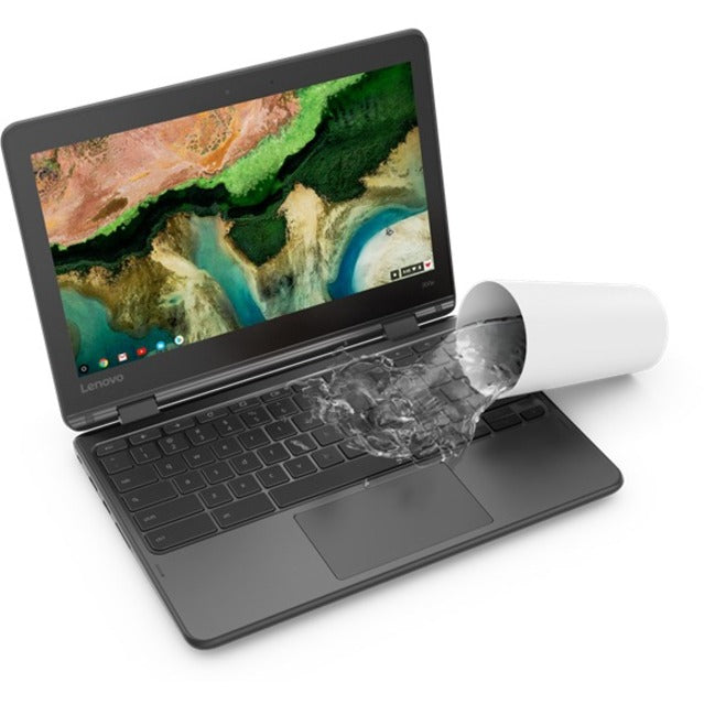 Lenovo 300e Chromebook 2e génération 81MB007YUS Chromebook à écran tactile 11,6" - HD - 1366 x 768 - Intel Celeron N4020 Dual-core (2 cœurs) 1,10 GHz - 4 Go de RAM totale - 4 Go de mémoire embarquée - 32 Go de mémoire flash - Noir 81MB007YUS