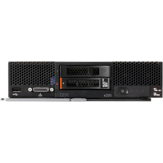 Serveur Lenovo Flex System x220 7906G4U - 1 x Intel Xeon E5-2430 2,20 GHz - 4 Go RAM - Contrôleur Serial ATA/600 7906G4U
