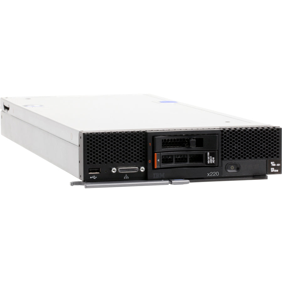 Serveur Lenovo Flex System x220 7906G4U - 1 x Intel Xeon E5-2430 2,20 GHz - 4 Go RAM - Contrôleur Serial ATA/600 7906G4U
