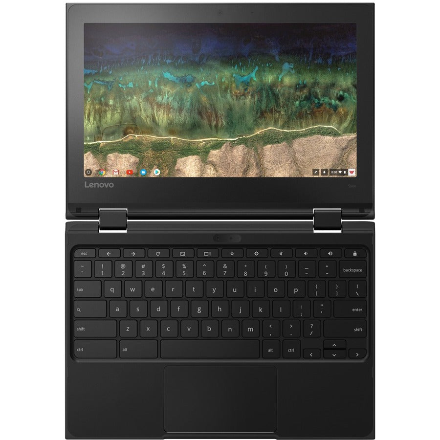 Lenovo 500e Chromebook 2e génération 81MC005AUS Chromebook convertible 2 en 1 à écran tactile 11,6" - HD - 1366 x 768 - Intel Celeron N4120 Quad-core (4 cœurs) 1,10 GHz - 4 Go de RAM totale - 32 Go de mémoire flash - Noir 81MC005AUS