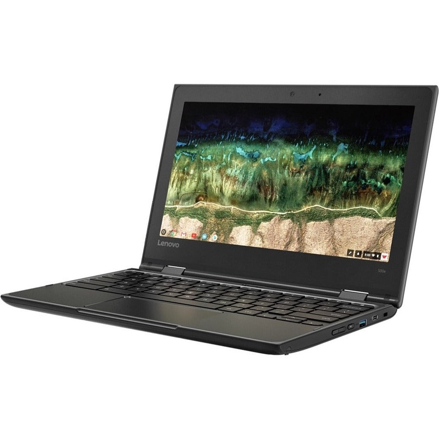 Lenovo 500e Chromebook 2e génération 81MC005AUS Chromebook convertible 2 en 1 à écran tactile 11,6" - HD - 1366 x 768 - Intel Celeron N4120 Quad-core (4 cœurs) 1,10 GHz - 4 Go de RAM totale - 32 Go de mémoire flash - Noir 81MC005AUS