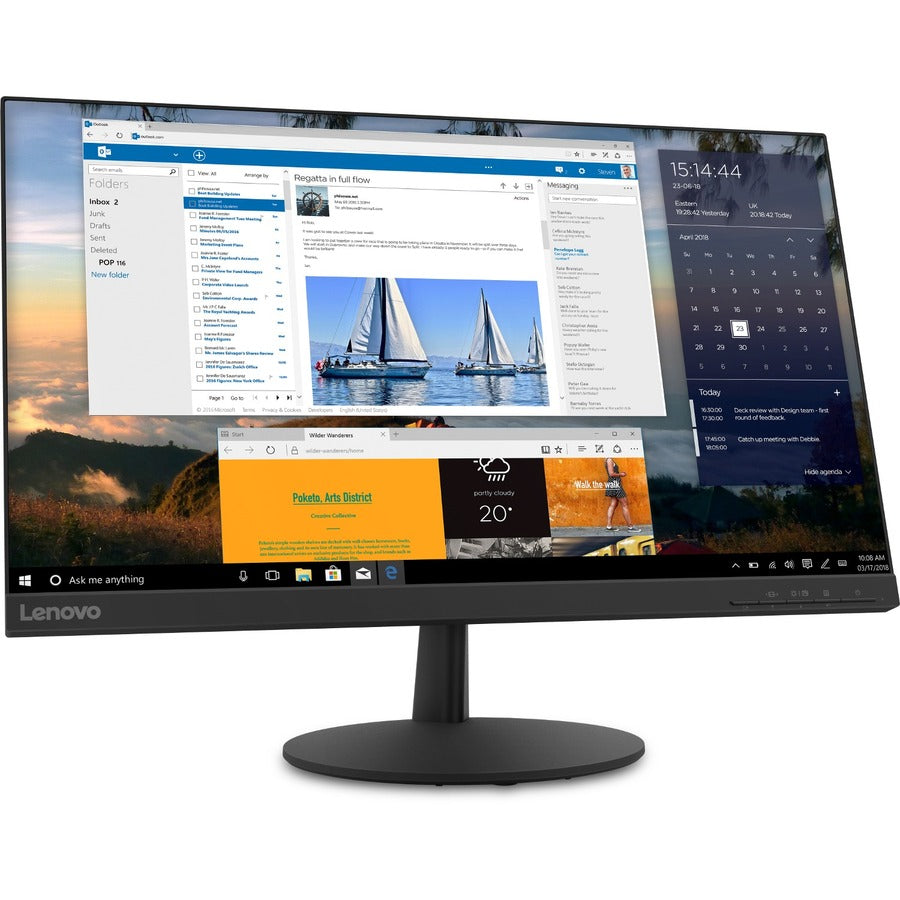 Moniteur LCD WLED WQHD Lenovo L24q-30 23,8" - 16:9 - Noir corbeau 65FBGCC1US