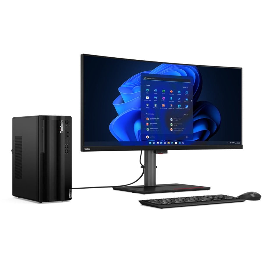 Ordinateur de bureau Lenovo ThinkCentre M80t Gen 3 11TE000NUS - Intel Core i7 12e génération i7-12700 Dodeca-core (12 cœurs) - 16 Go RAM DDR5 SDRAM - 1 To NVMe M.2 PCI Express PCI Express NVMe 4.0 x4 SSD - Tour - Noir 11TE000NUS
