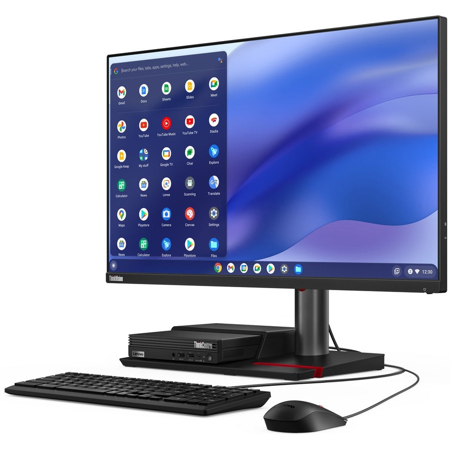Lenovo ThinkCentre M60q 12C6000EUS Chromebox - Intel Core i5 12e génération i5-1235U Deca-core (10 cœurs) 1,30 GHz - 8 Go RAM DDR4 SDRAM - 256 Go SSD M.2 PCI Express NVMe 4.0 x4 - Minuscule - Noir 12C6000EUS