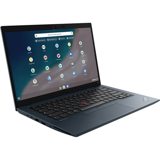 Lenovo ThinkPad C14 Gen 1 21C9000JUS Chromebook 14" - Full HD - 1920 x 1080 - Intel Core i5 12e génération i5-1245U Deca-core (10 cœurs) - 8 Go de RAM totale - 8 Go de mémoire embarquée - SSD 256 Go - Bleu abysse 21C9000JUS